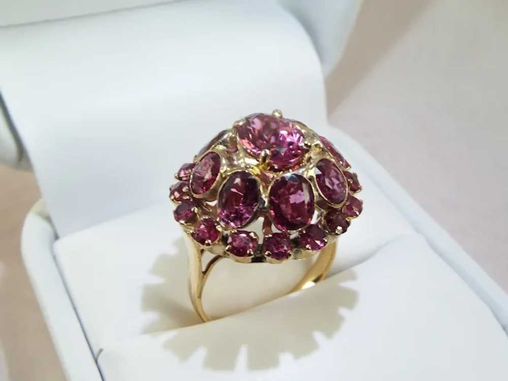 11 CT Burmese Ruby Estate Ring 18KT Gold - image 6