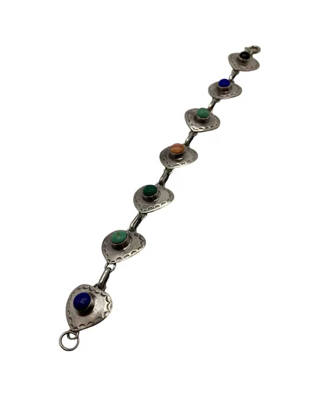 Vintage Thai Sterling Silver and Semi-Precious St… - image 2