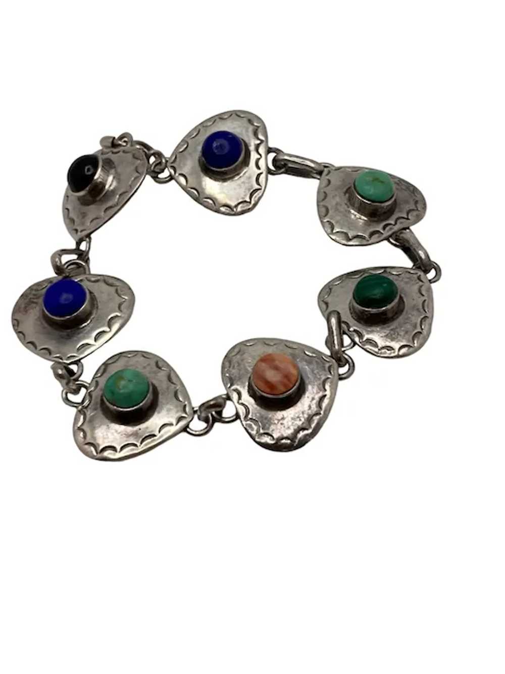 Vintage Thai Sterling Silver and Semi-Precious St… - image 3