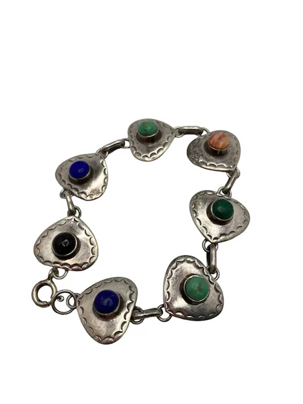 Vintage Thai Sterling Silver and Semi-Precious St… - image 5