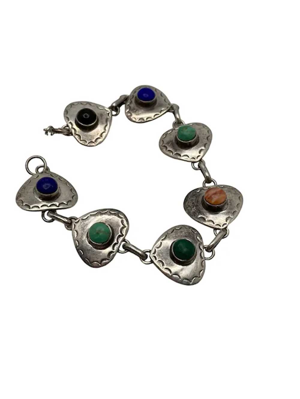 Vintage Thai Sterling Silver and Semi-Precious St… - image 7