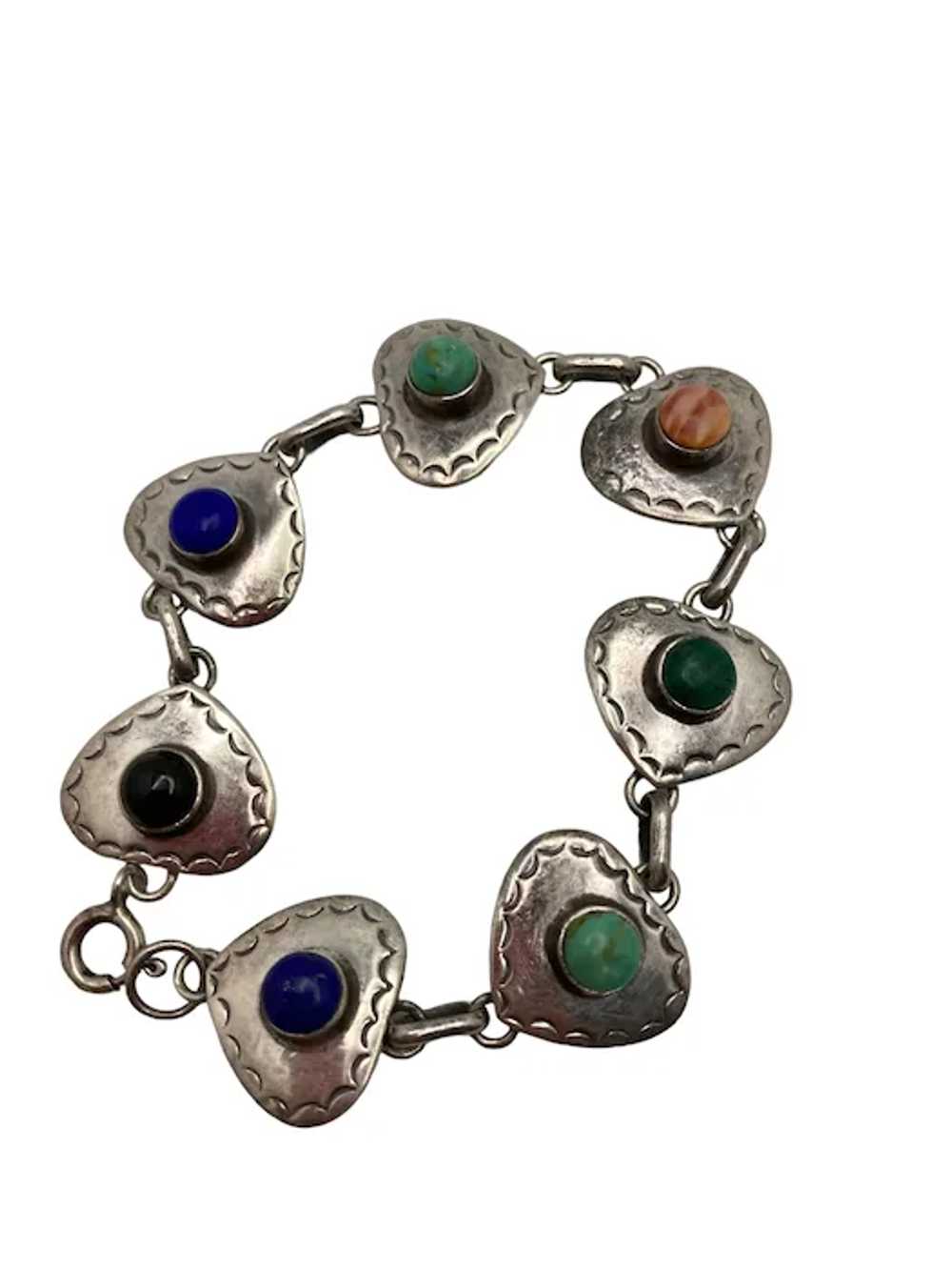 Vintage Thai Sterling Silver and Semi-Precious St… - image 9