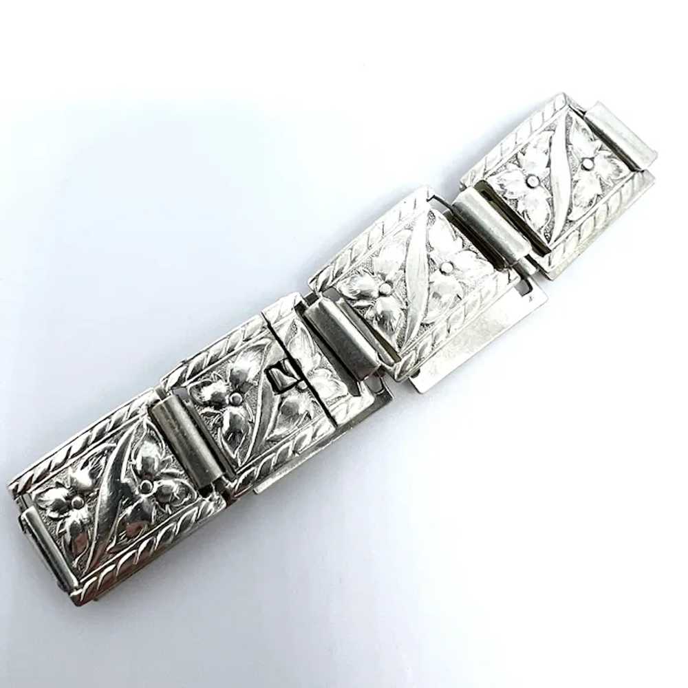 E. Oksanen, Finland 1940-50s. Solid SIlver Bracel… - image 2