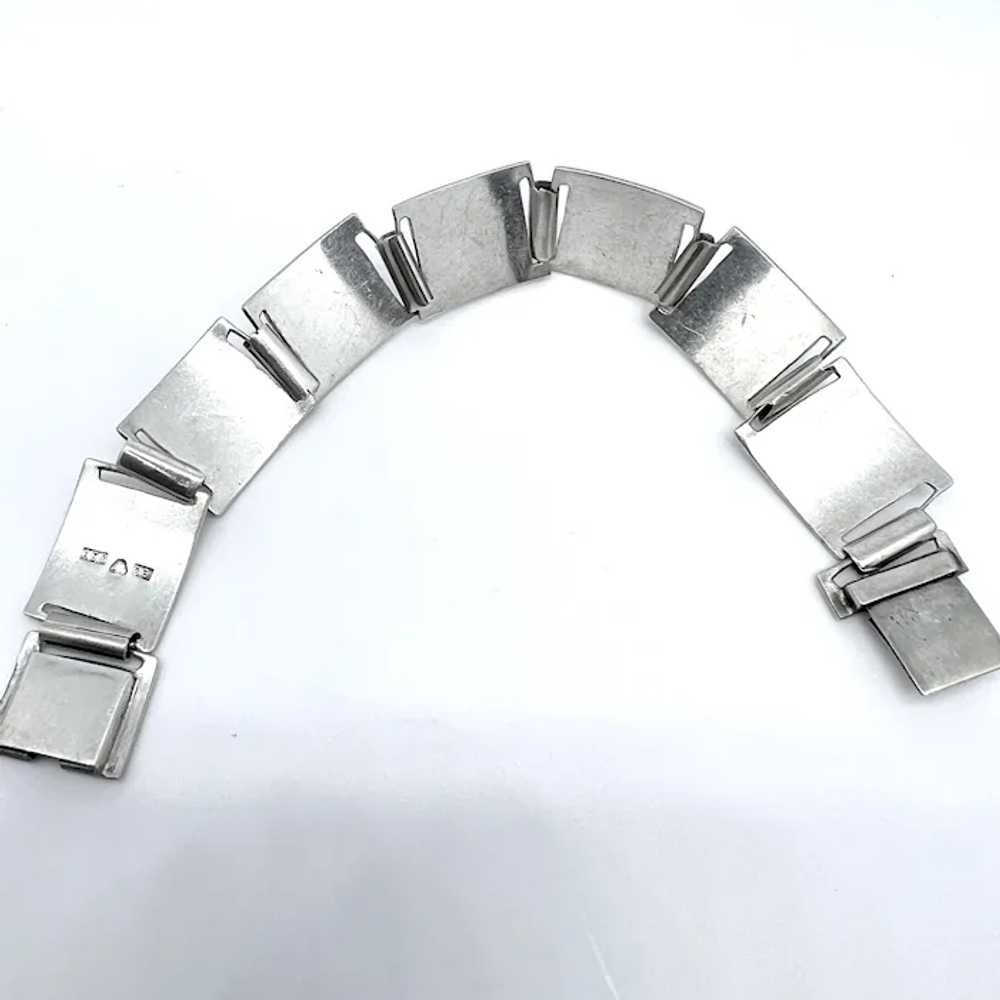 E. Oksanen, Finland 1940-50s. Solid SIlver Bracel… - image 3