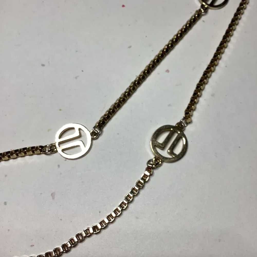 1970’s gold tone Lanvin Paris necklace - image 2