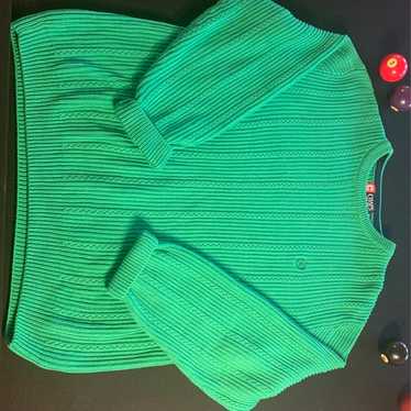 Cozy Ralph Lauren Chaps Green Pullover Knit Sweater - Men's Size M