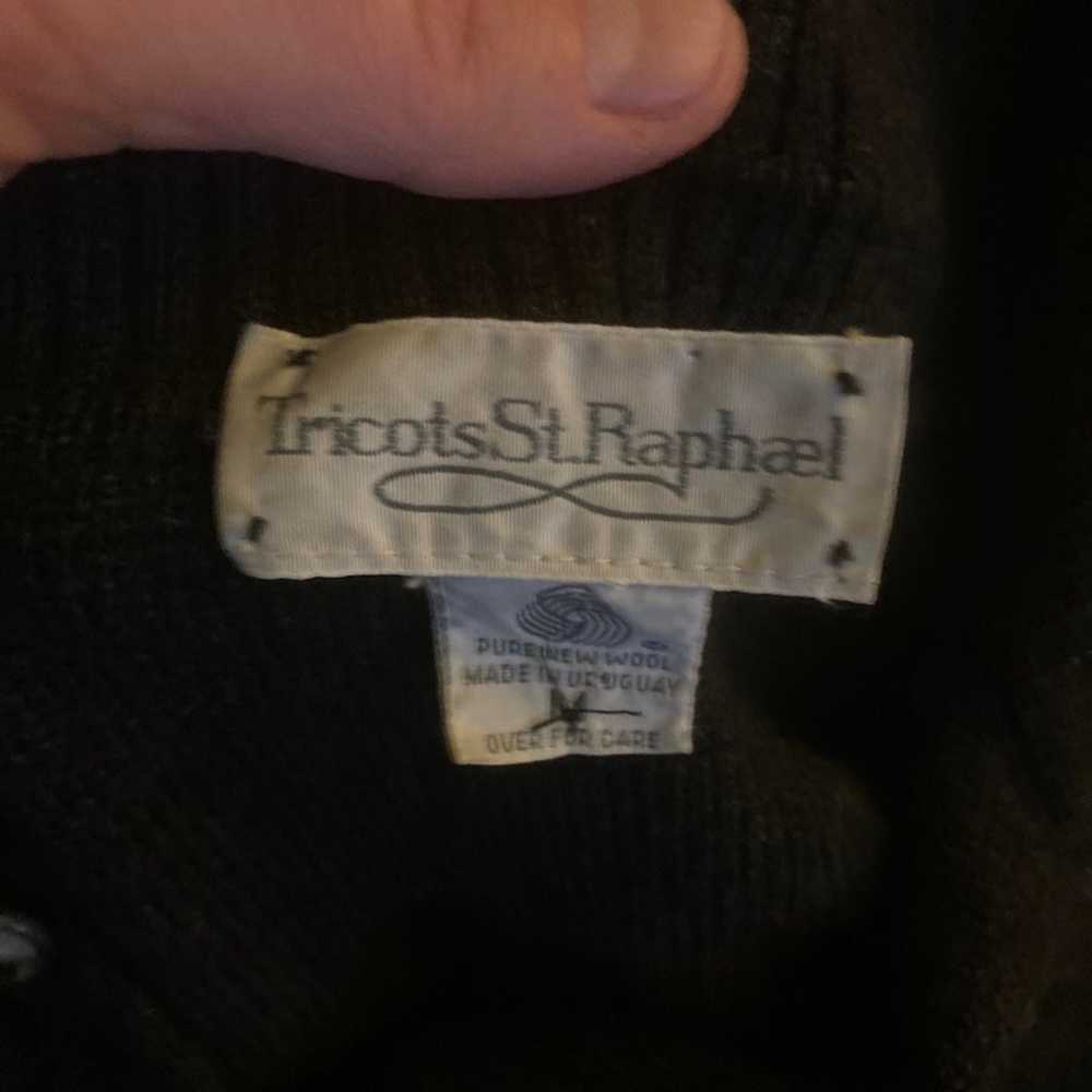 TRIcots St. Raphael VINTAGE LEATHER PATCH sweater - image 3