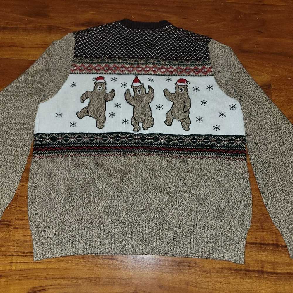umping Bears Ugly Christmas knitted Sweater - image 4