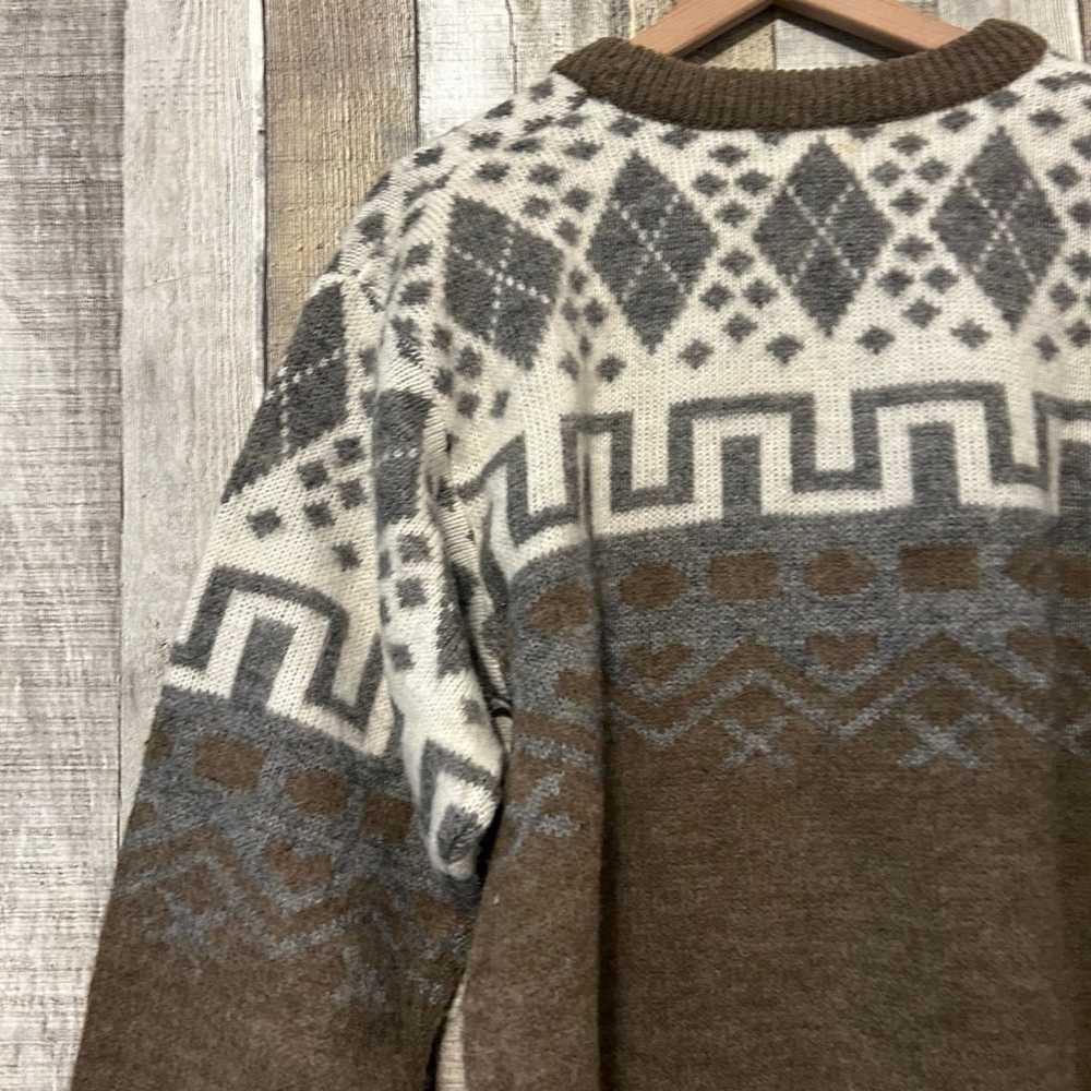 Vintage 1980’s Funky Geometric Pullover Sweater S… - image 10
