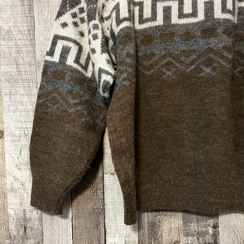 Vintage 1980’s Funky Geometric Pullover Sweater S… - image 11