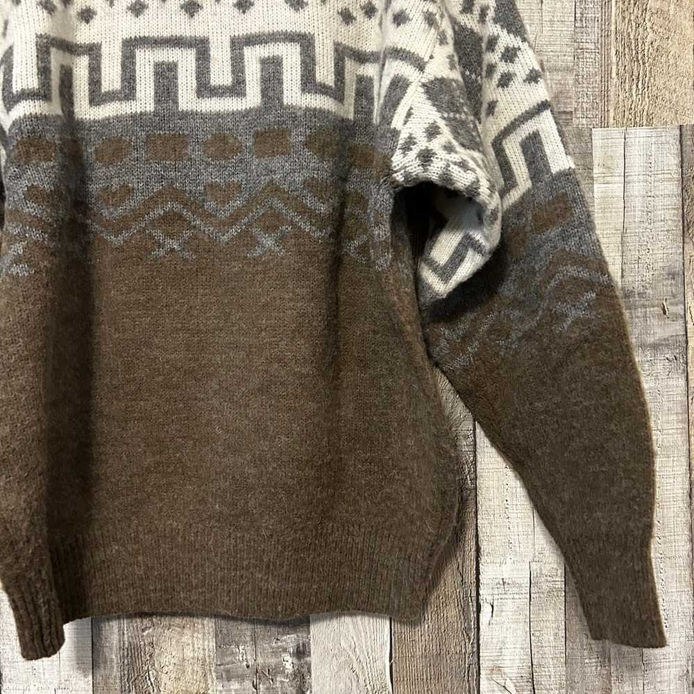 Vintage 1980’s Funky Geometric Pullover Sweater S… - image 12