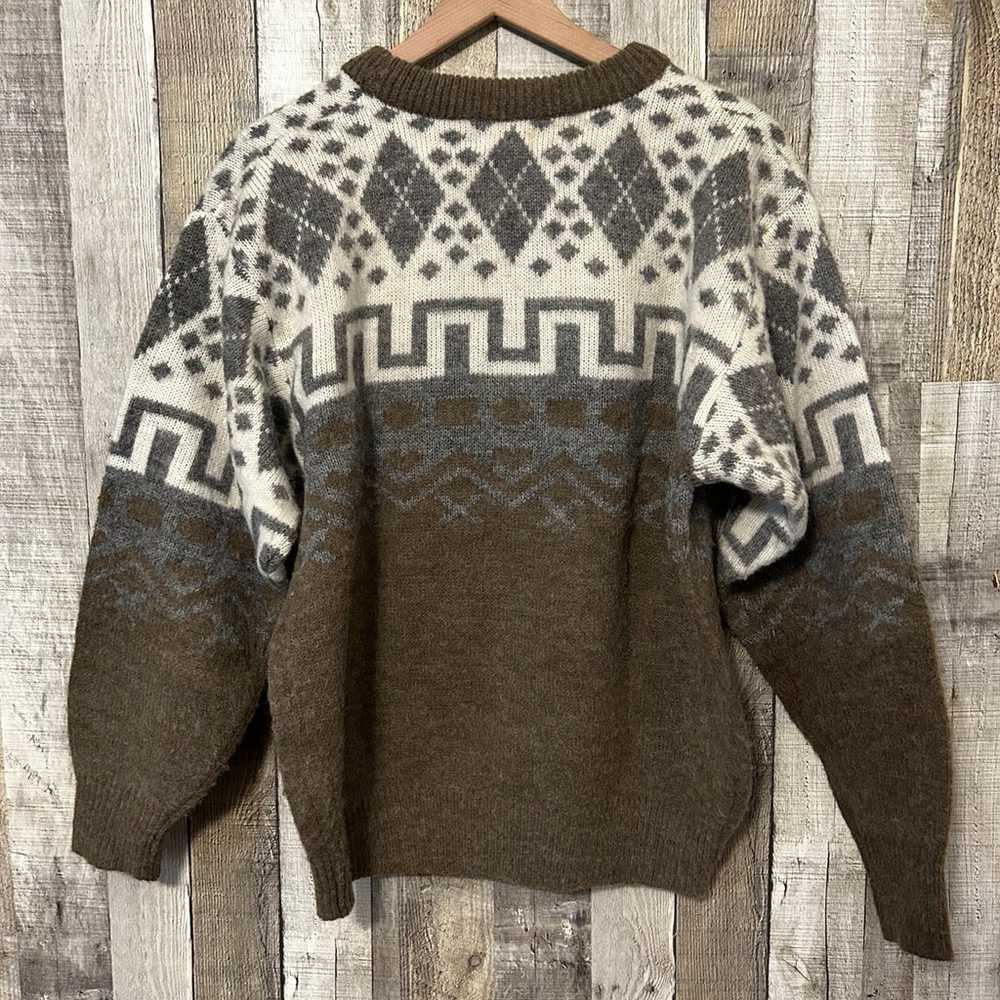 Vintage 1980’s Funky Geometric Pullover Sweater S… - image 8
