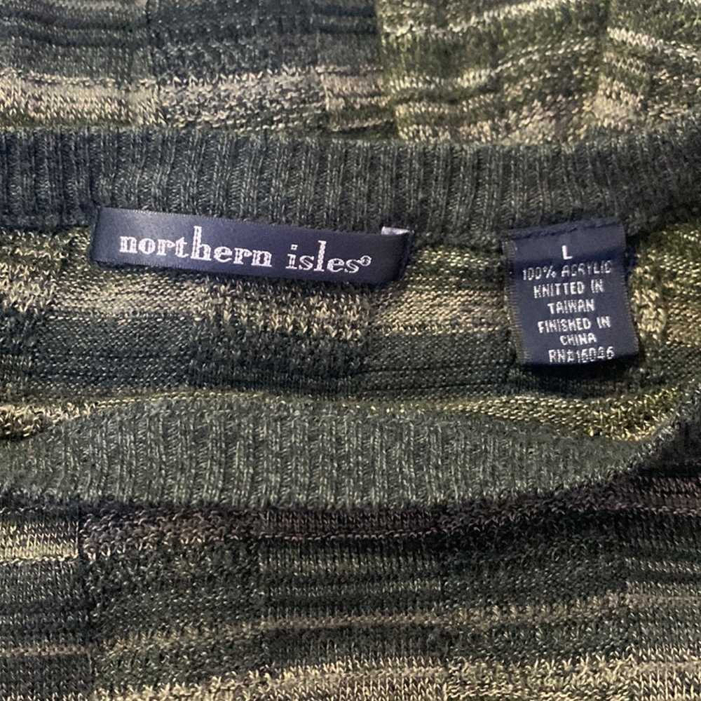 northern isles wool crewneck sweater: Vintage - image 3
