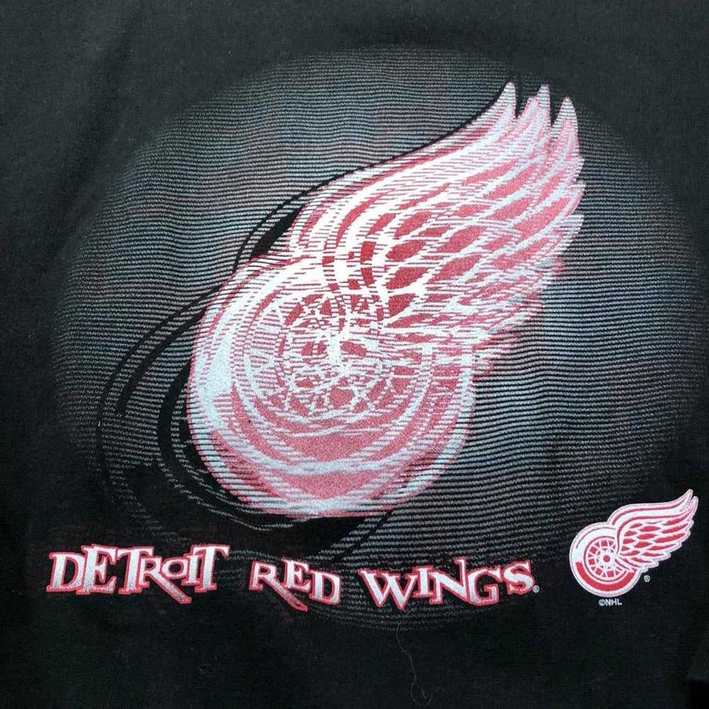 Vintage detroit red wings nhl crewneck - image 3