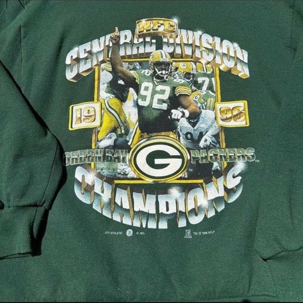 Green Bay Packers Sweater Vintage Reggie White NF… - image 1