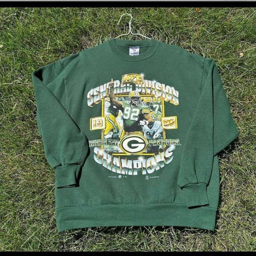 Green Bay Packers Sweater Vintage Reggie White NF… - image 3