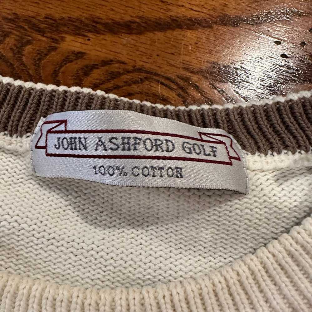Vintage John Ashford Golf Sweater Mens XXL Heavy … - image 3