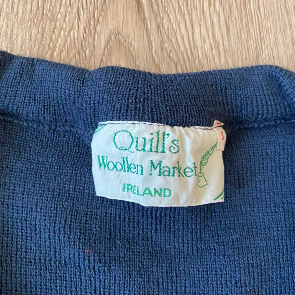 Quills Woollen Ireland V-Neck Sweater - image 5