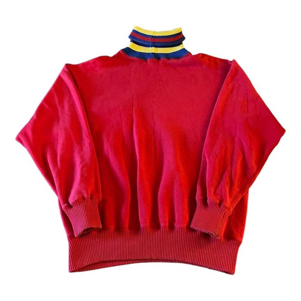 Vintage Ralph Lauren Red Multicolored Turtleneck … - image 4
