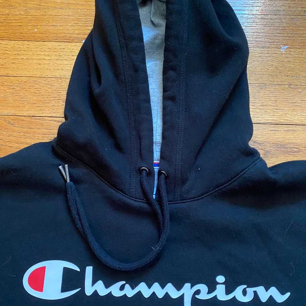 Champion Black Hoodie - image 2