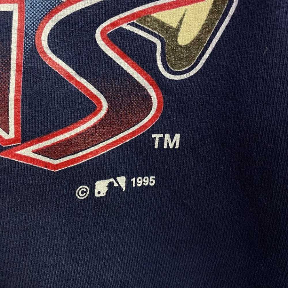 Vintage 1995 MLB Cleveland Indians Crewneck Size S - image 2