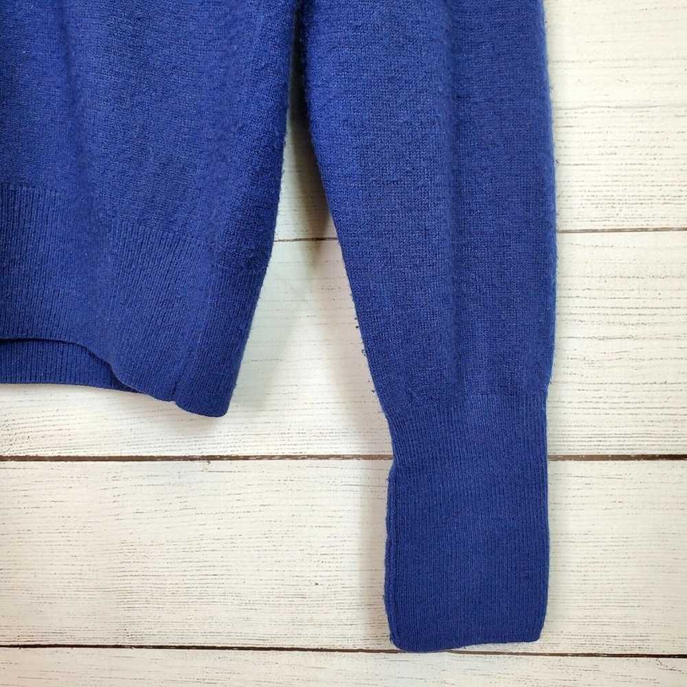 Mens Vintage VALENTINO V-Neck Sweater Navy Blue M… - image 5