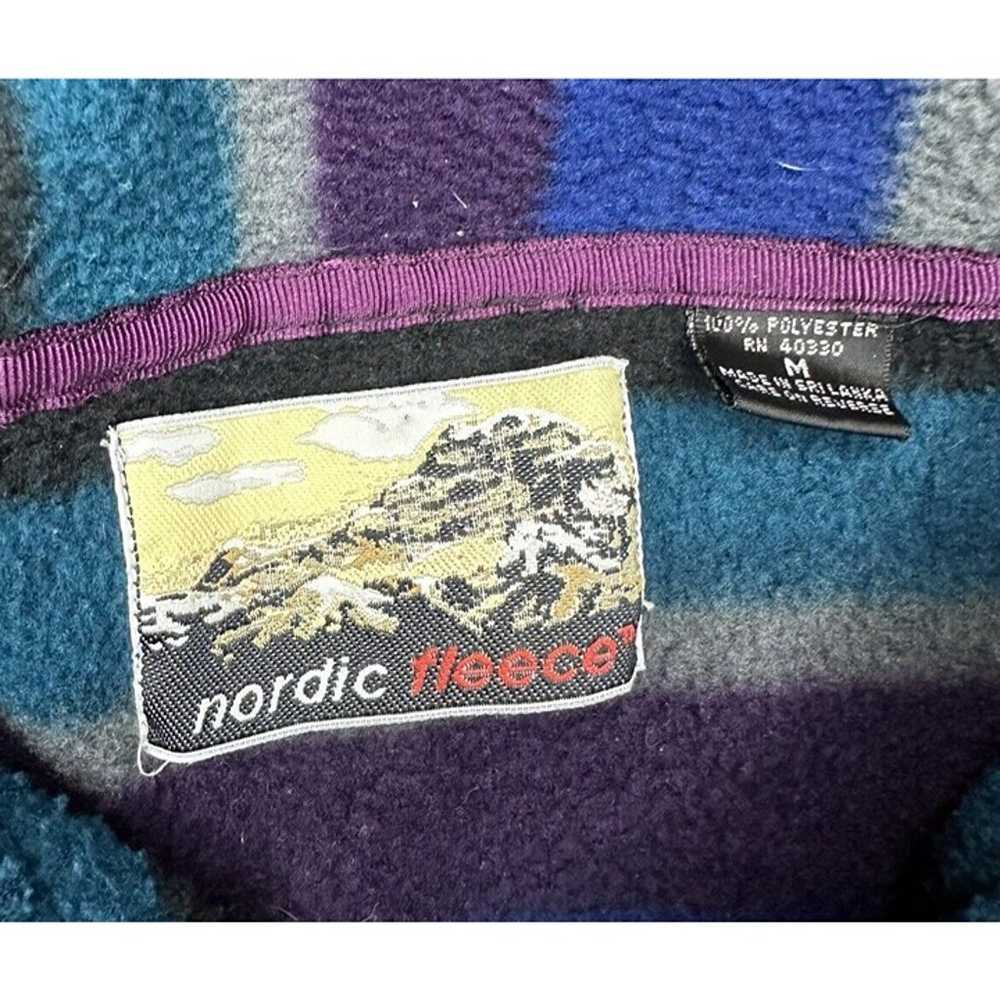 Vintage Nordic Fleece Mens Pullover Sweater - image 2