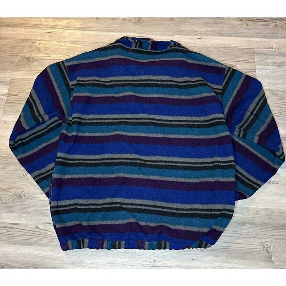 Vintage Nordic Fleece Mens Pullover Sweater - image 3