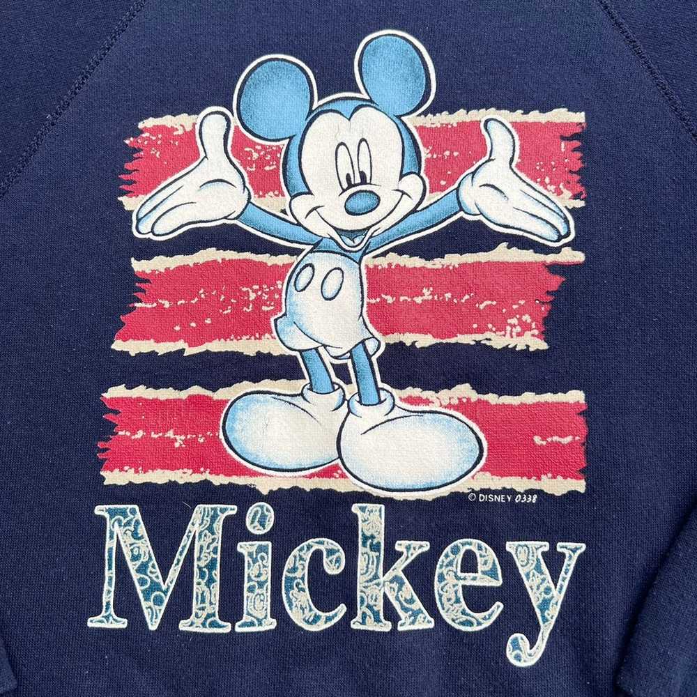 Vintage 90s Mickey Mouse Sweatshirt Size M Disney… - image 2