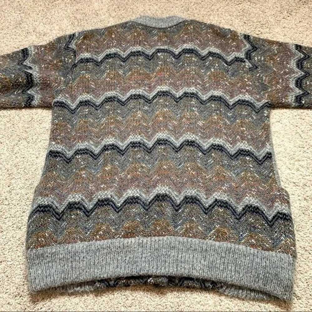 Vintage Wool Bohemian Le Roy Knitwear Sweater Car… - image 9