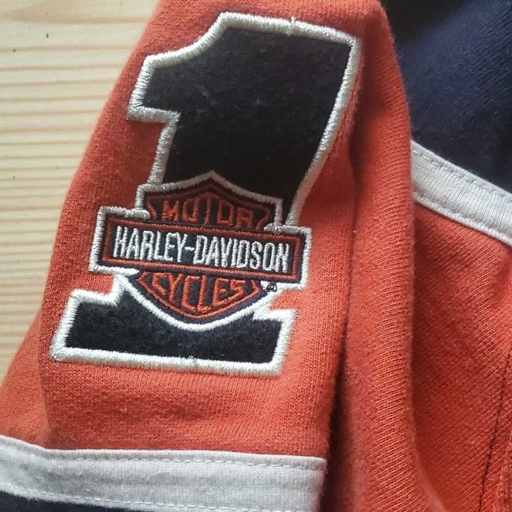 Harley Davidson #1 Racing Embroidered Full Zip Ho… - image 5