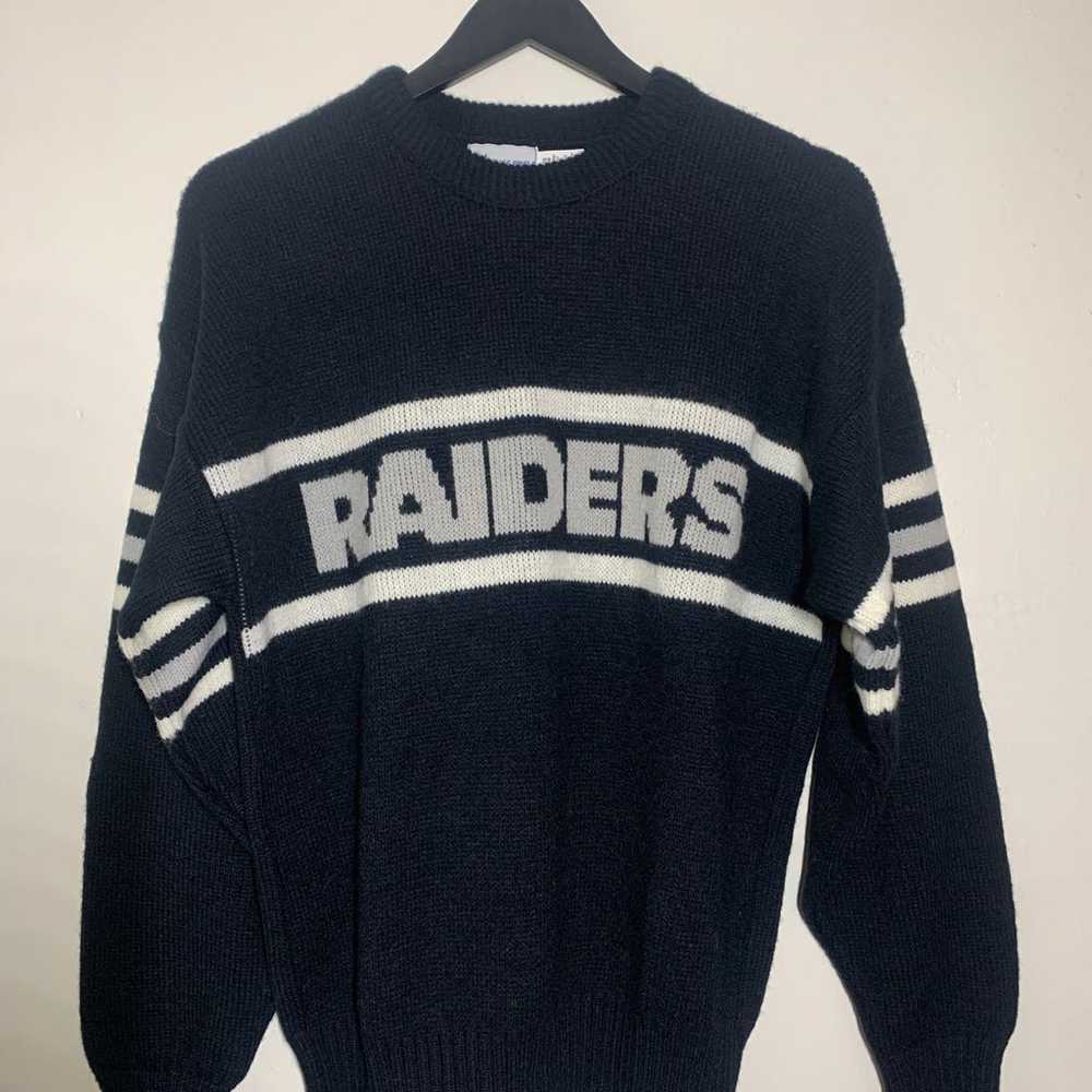 Vtg Raiders Knit Sweater - image 1