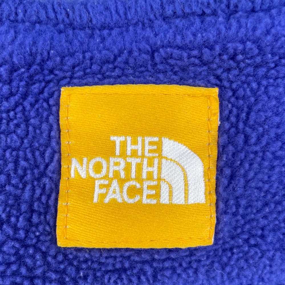 Vintage The North Face Blue Yellow Fleece Zip Up … - image 6