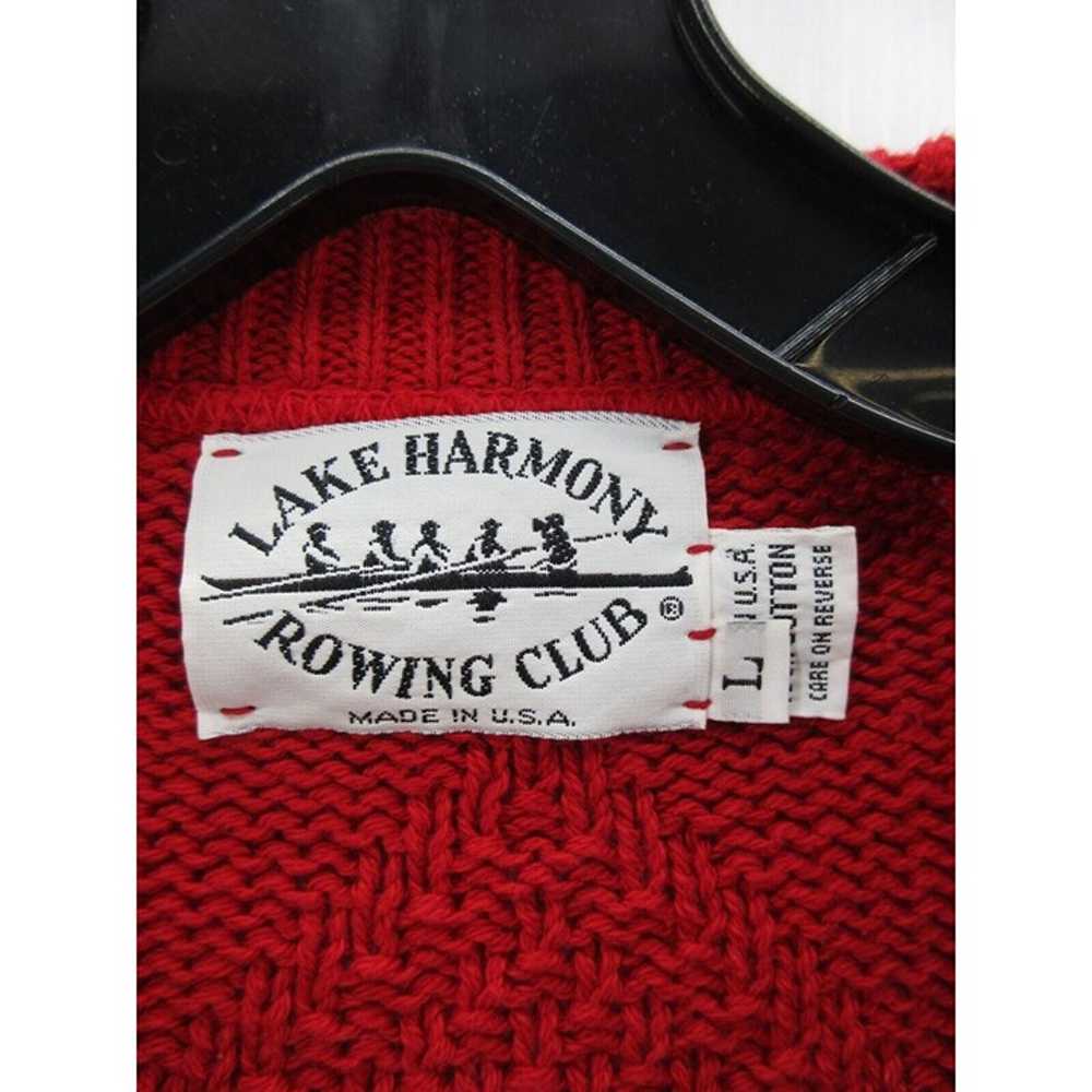 VINTAGE Club Sweater Large Lake Harmony Rowing Pu… - image 8