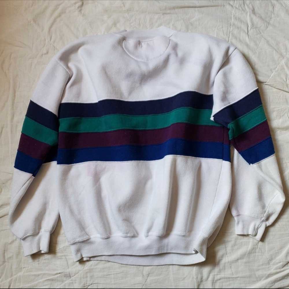 Vintage 1990s Color Stripe sweater L - image 3