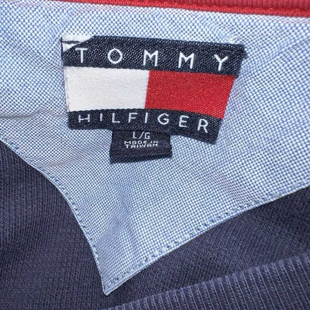 Vintage Y2K Tommy Hilfiger V-neck Long Sleeve Shi… - image 4