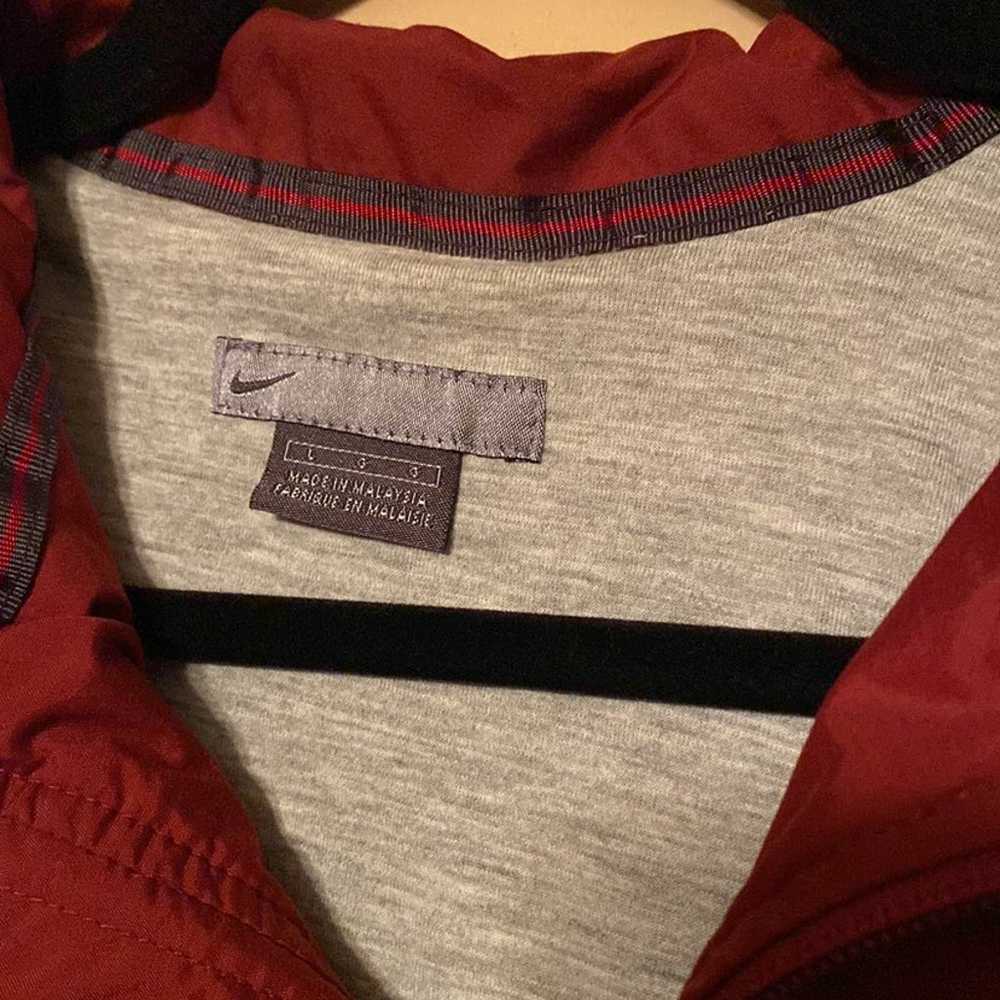 Nike Red  Vintage Zip Up Sweater - Large - image 3