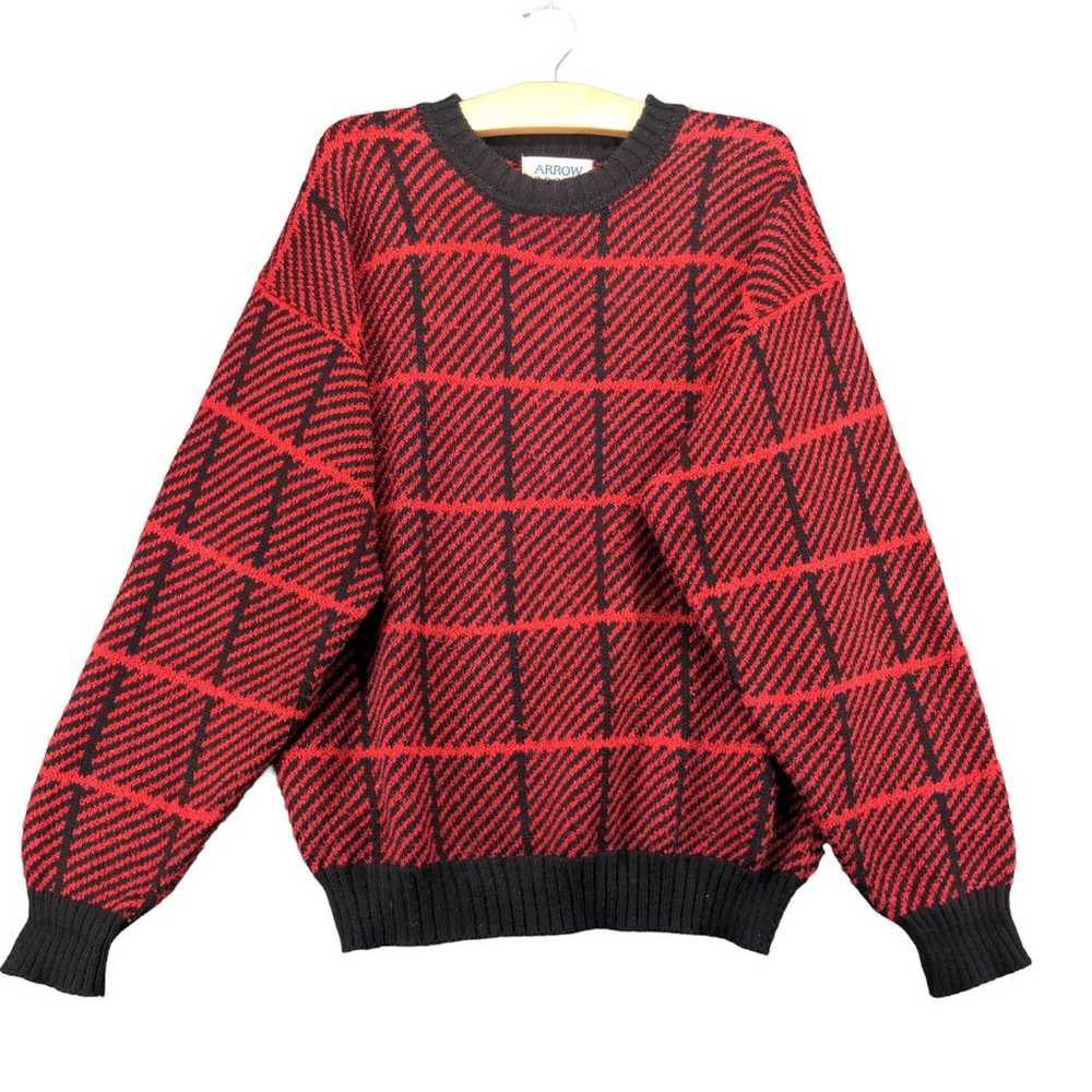 Vintage Arrow Sport Knit Sweater Mens Large Pullo… - image 1