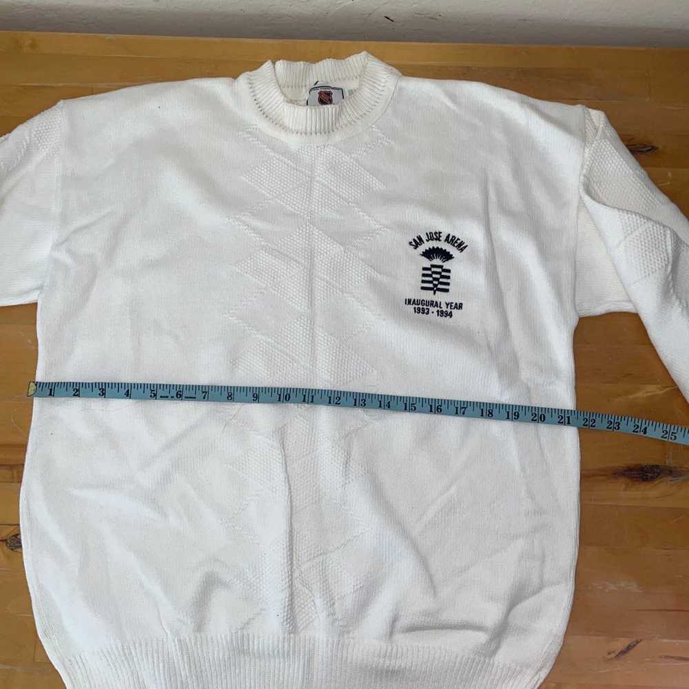 NHL San Jose Arena White Mens Vintage Sweater - image 7