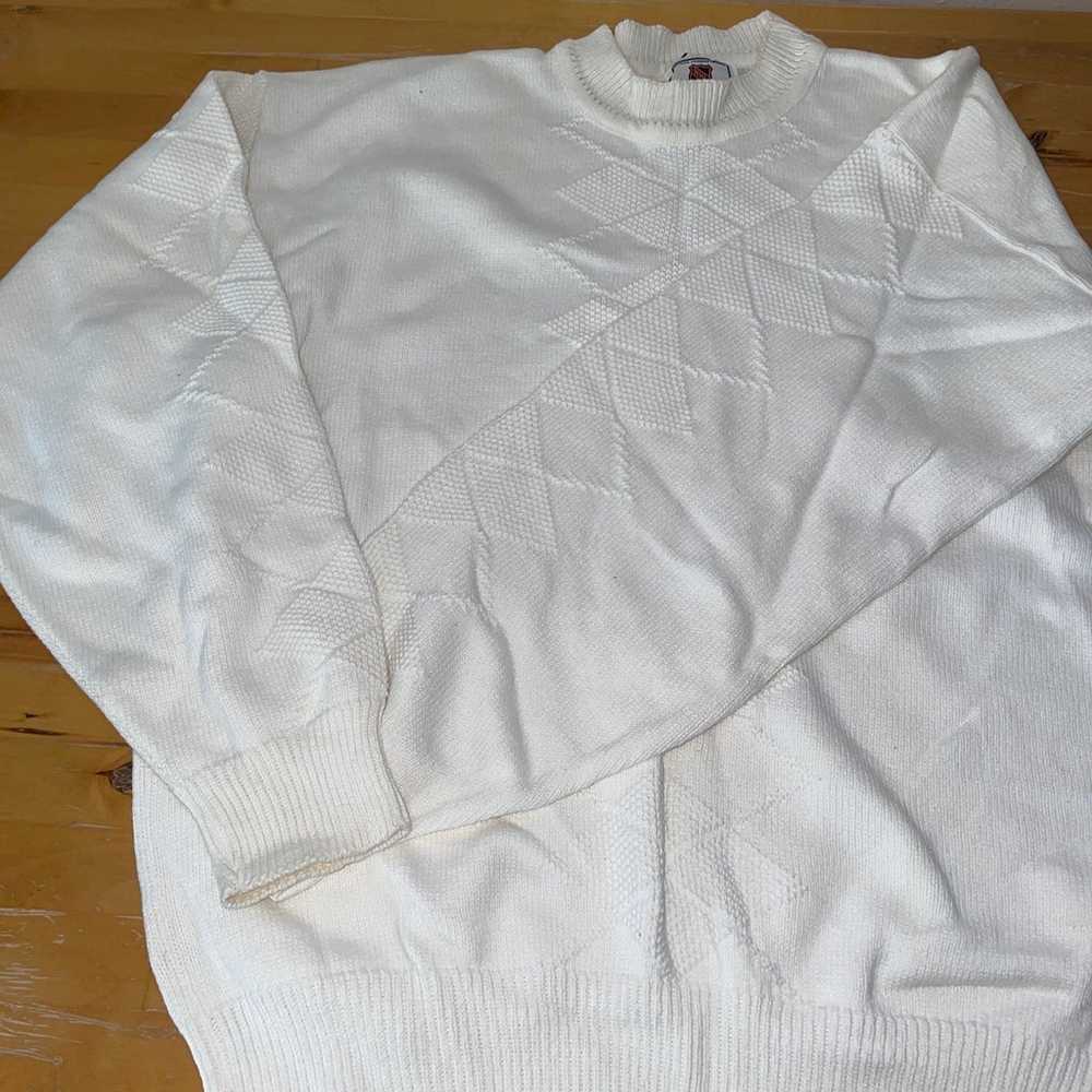 NHL San Jose Arena White Mens Vintage Sweater - image 9