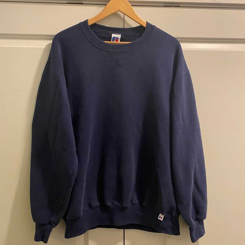 Vintage Early 00s Russell Athletic Blank Crewneck - image 1