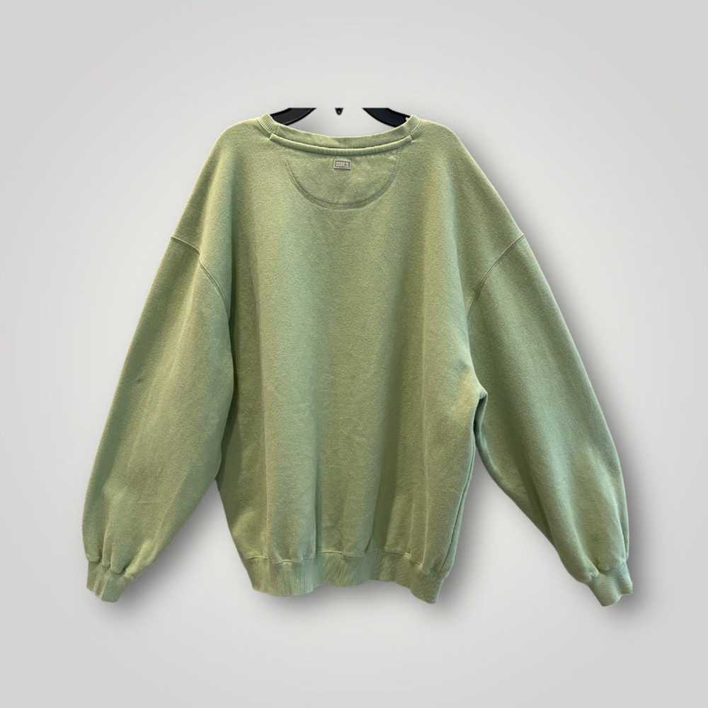 Vintage embroidered turkey 2003 green sweatshirt … - image 2