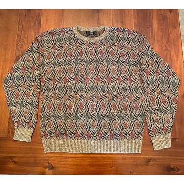 Vintage TSR Mens Size Large Knit Sweater Overall … - image 1
