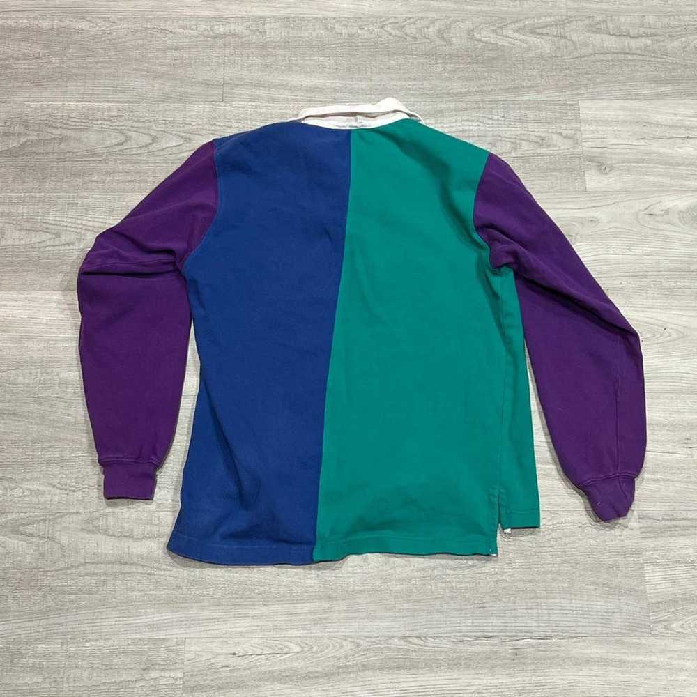 Vintage 1990s Colorblock Rugby Shirt - image 2