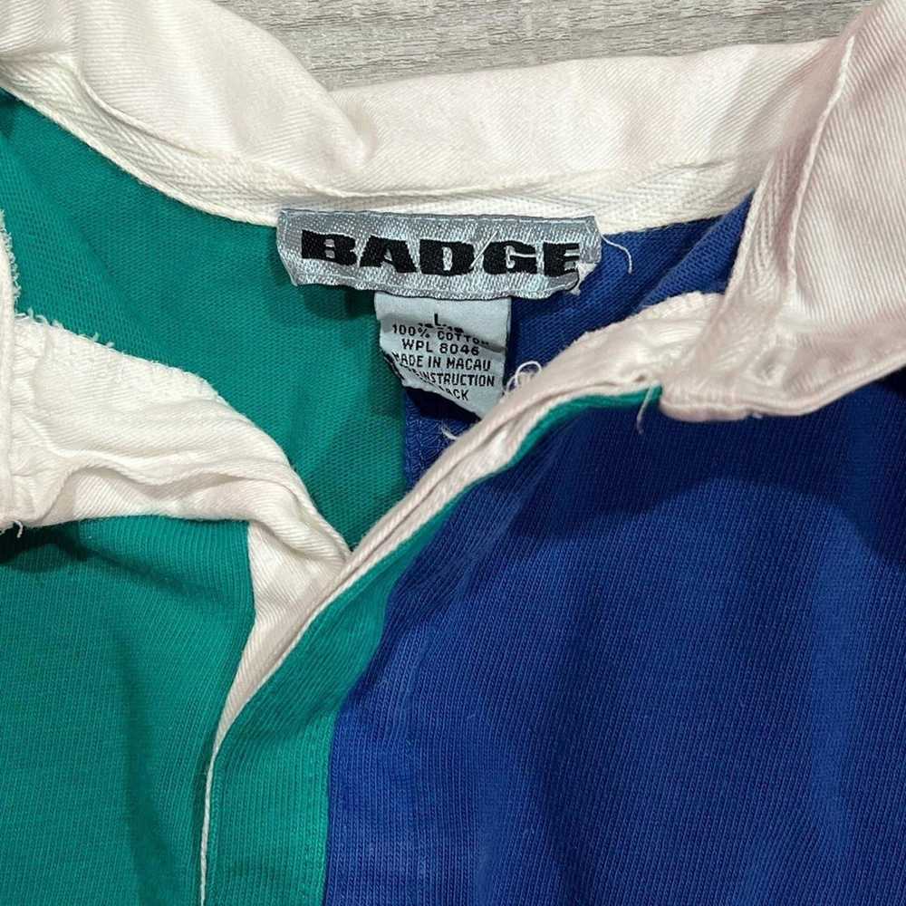 Vintage 1990s Colorblock Rugby Shirt - image 3