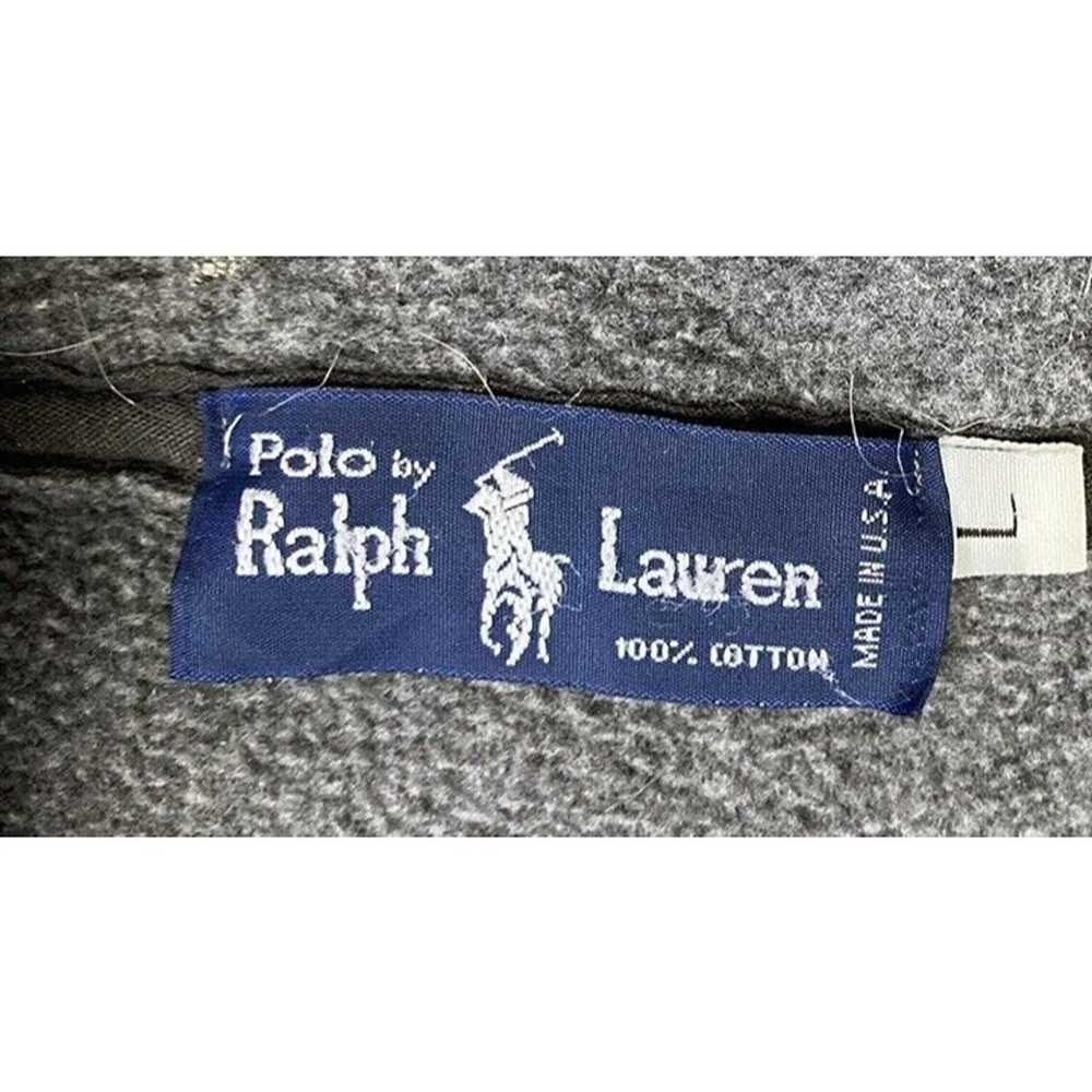 Vintage Polo Ralph Lauren Gray Quarter Zip Pullov… - image 2