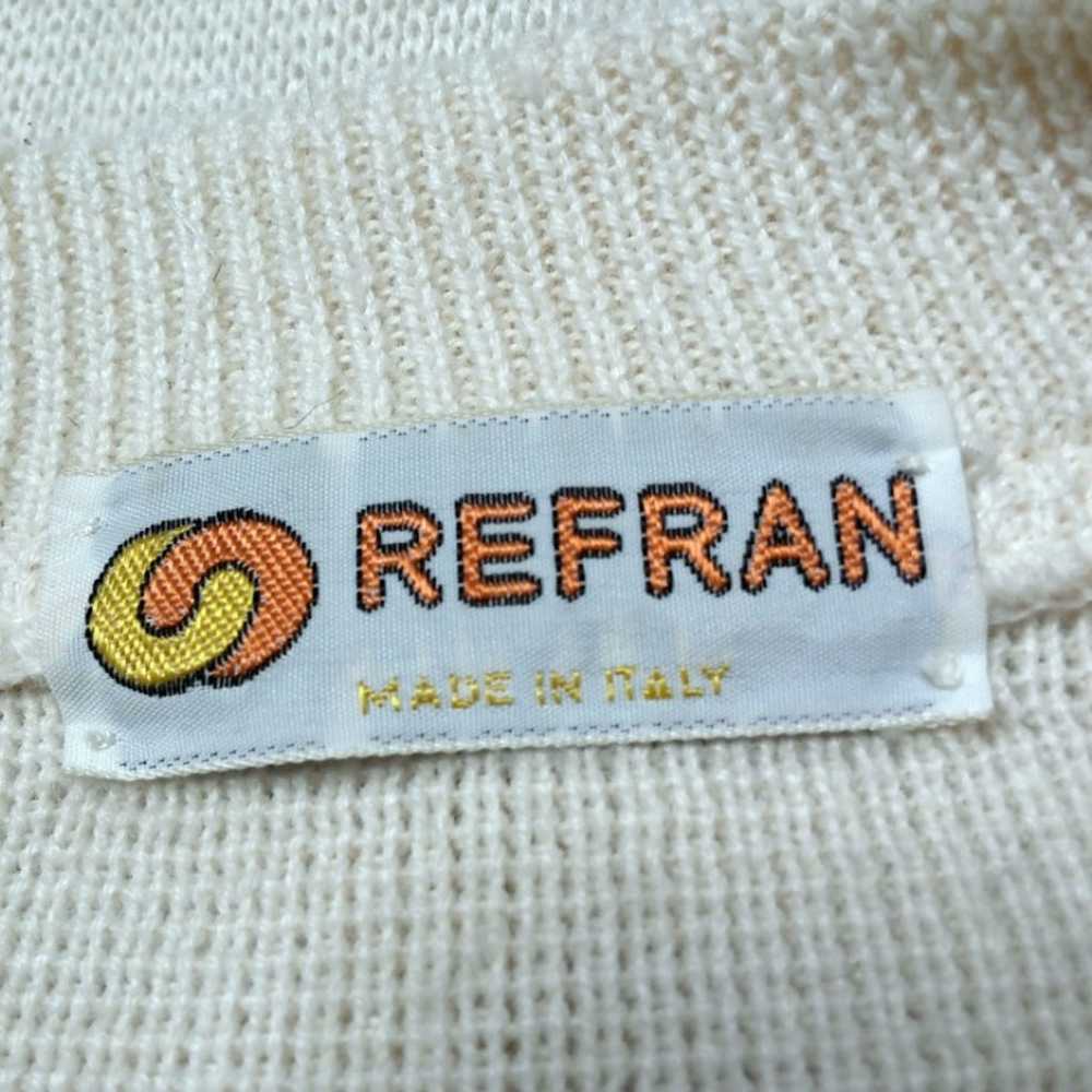 Vintage 90s Italy Mens Cream Cardigan - image 9