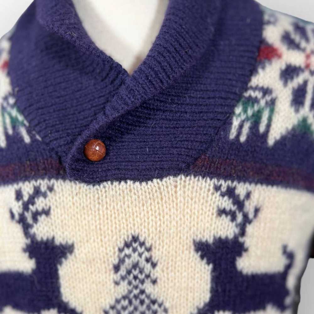 Woolrich Sweater (Large) Wool Vintage Holiday Win… - image 2