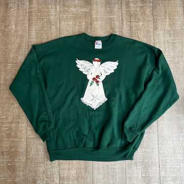 Vintage 1990s Hanes Angel Crewneck Sweater - image 1