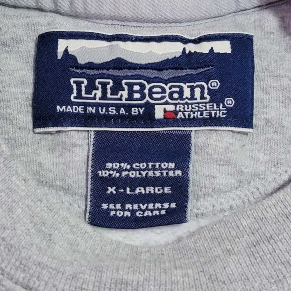 Vintage L.L. Bean Russell Athletic  Blank Gray Cr… - image 7